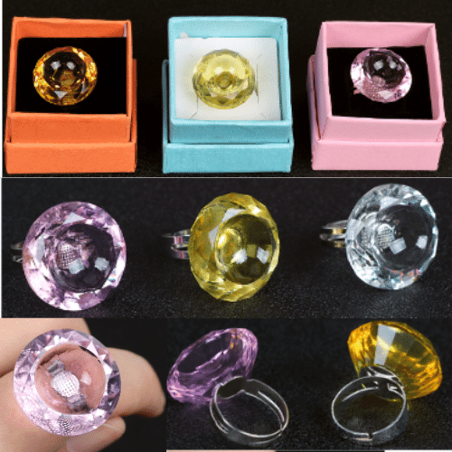 Anillos de Cristal para adhesivo