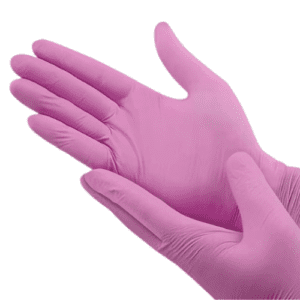 Guantes de Nitrilo Rosados