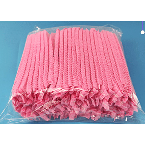 Paquete de gorros rosados