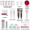 El 4 en 1 Lash Lift & Brow Tint Kit es el kit más completo de nuestra línea ICONSIGN. Reúne en un solo producto todo lo que necesitas para lograr resultados profesionales en lifting de pestañas y tintado de cejas, con una fórmula mejorada y accesorios incluidos para facilitar cada paso. ✨ Todo en un solo kit, más práctico, más completo y con mejores resultados. Incluye: • Paso 1 (lifting) • Paso 2 (fijación) • Tinte para cejas • Tinte para pestañas • Bálsamo mejorado • 5 pares de moldes • 10 cintas • 1 par de guantes • 3 pares de parches • 3 cepillos • 3 aplicadores • 1 cuchara